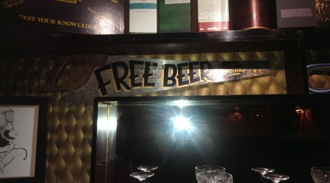 The Free Beer saw at the Safari Lounge